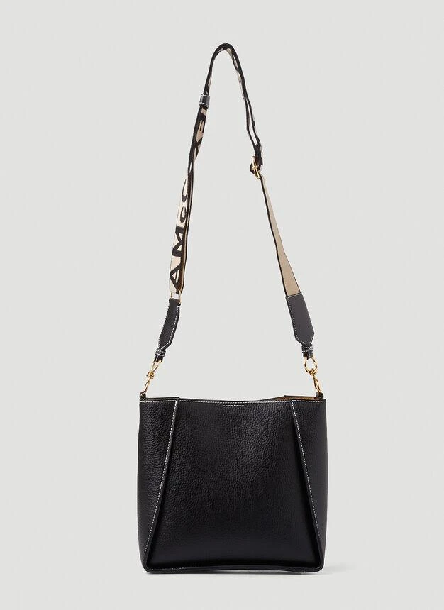 商品Stella McCartney|Perforated Logo Mini Shoulder Bag in Black,价格¥4142,第3张图片详细描述