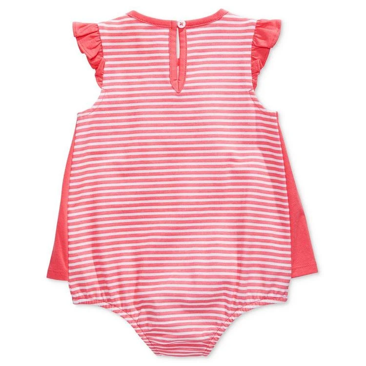 商品First Impressions|Heart Skirted Cotton Romper, Baby Girls, Created for Macy's,价格¥67,第2张图片详细描述