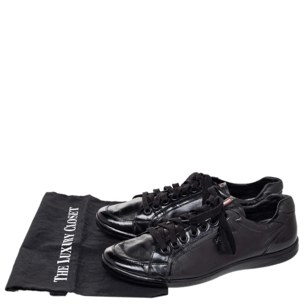 Prada Sport Black Leather Low Top Sneakers Size 44 商品