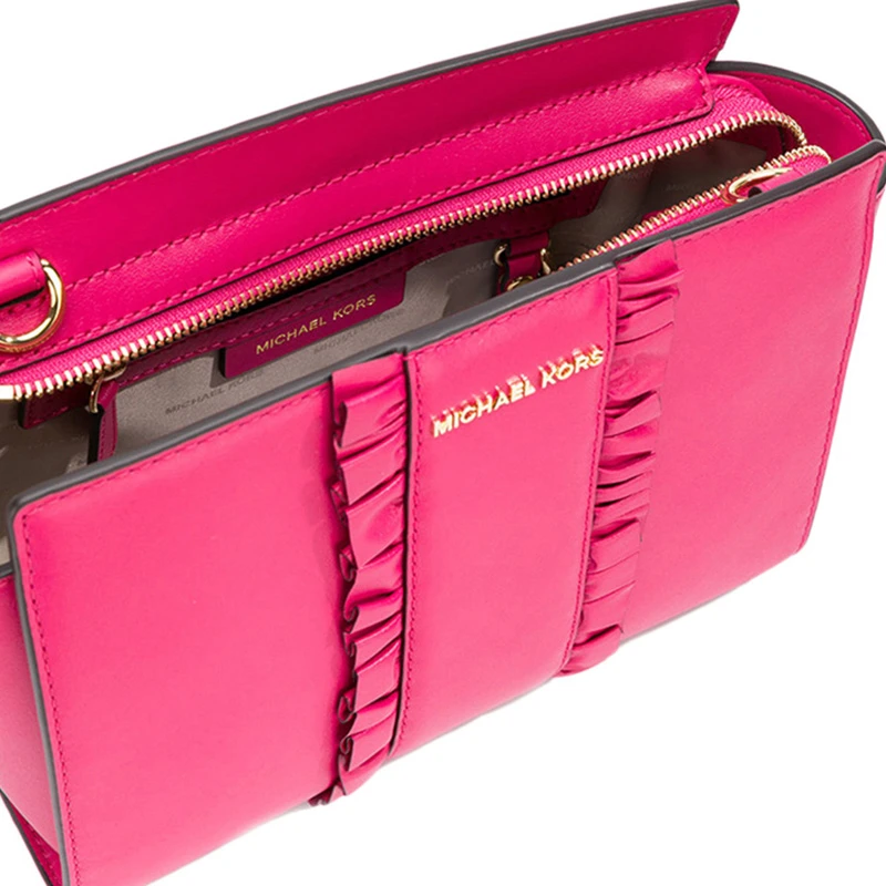 MICHAEL KORS 玫红色女士斜挎包 30H7GLMM2T-ULTRAPINK 商品