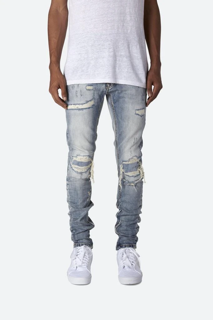 商品MNML|M1 Repaired Denim - Blue牛仔裤,价格¥259,第4张图片详细描述