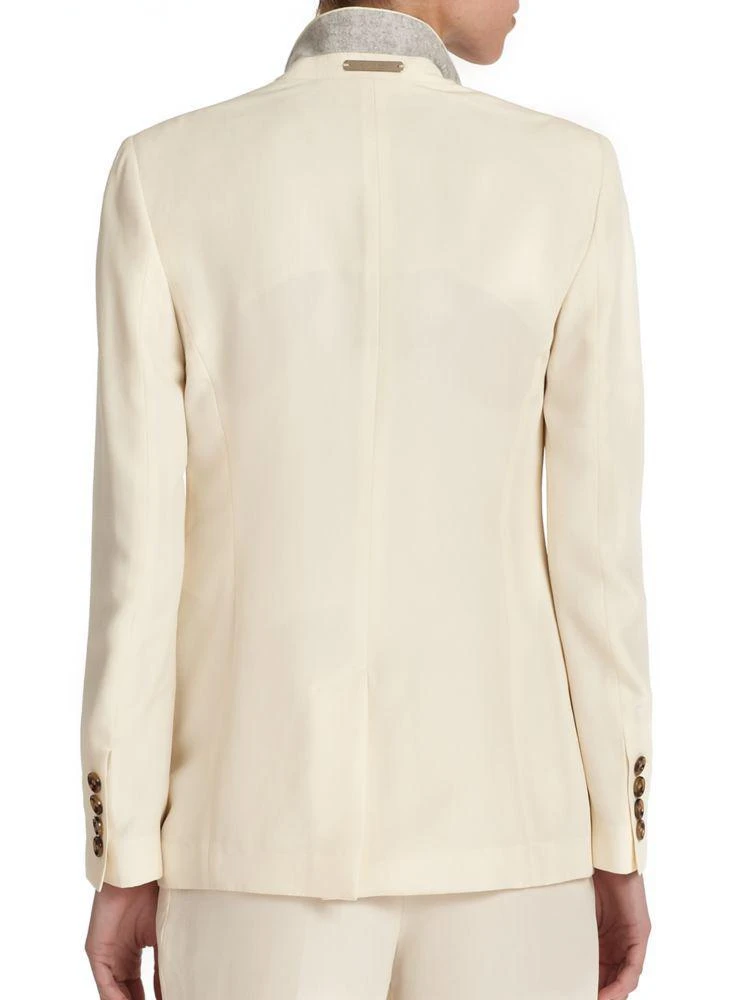 商品Burberry|Larston Silk Suiting Jacket,价格¥4355,第2张图片详细描述
