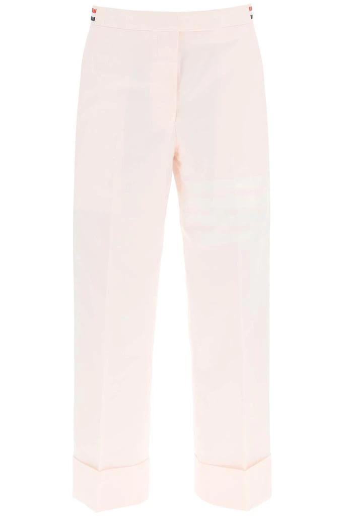 商品Thom Browne|Thom browne 4-bar cotton twill pants,价格¥4960,第1张图片