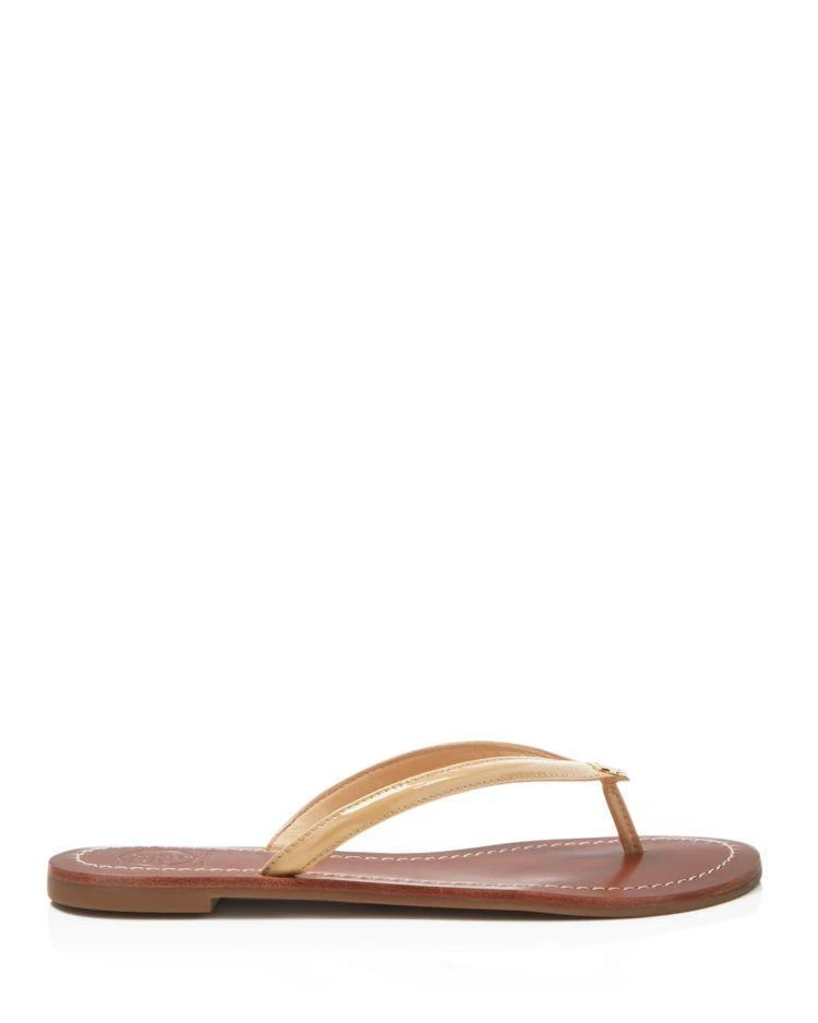 商品Tory Burch|Terra Thong Patent Leather Flip-Flop Sandals,价格¥671,第2张图片详细描述