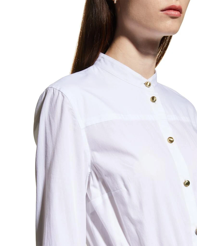 商品ROSETTA GETTY|Ruffle-Cuff Belted Maxi Shirtdress,价格¥2889,第5张图片详细描述
