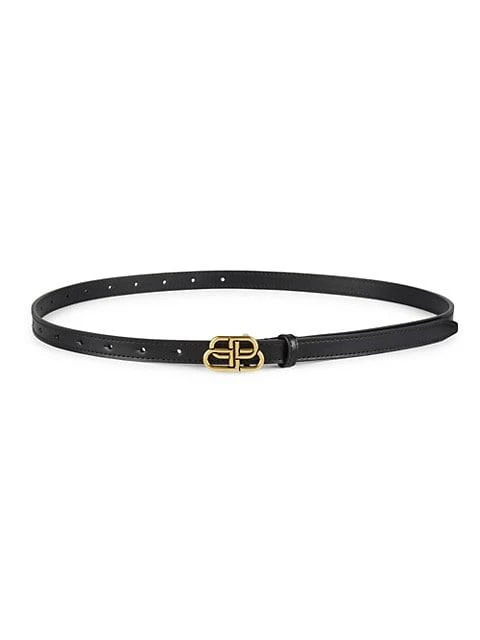 商品Balenciaga|BB Logo Buckle Leather Belt,价格¥2626,第1张图片