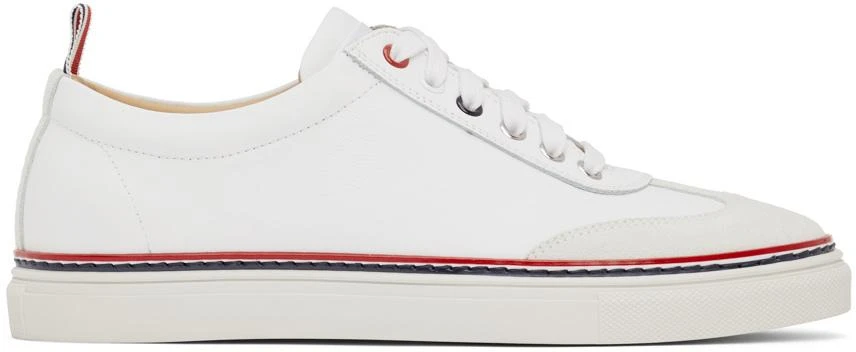 商品Thom Browne|White Calfskin Sneakers,价格¥4660,第1张图片