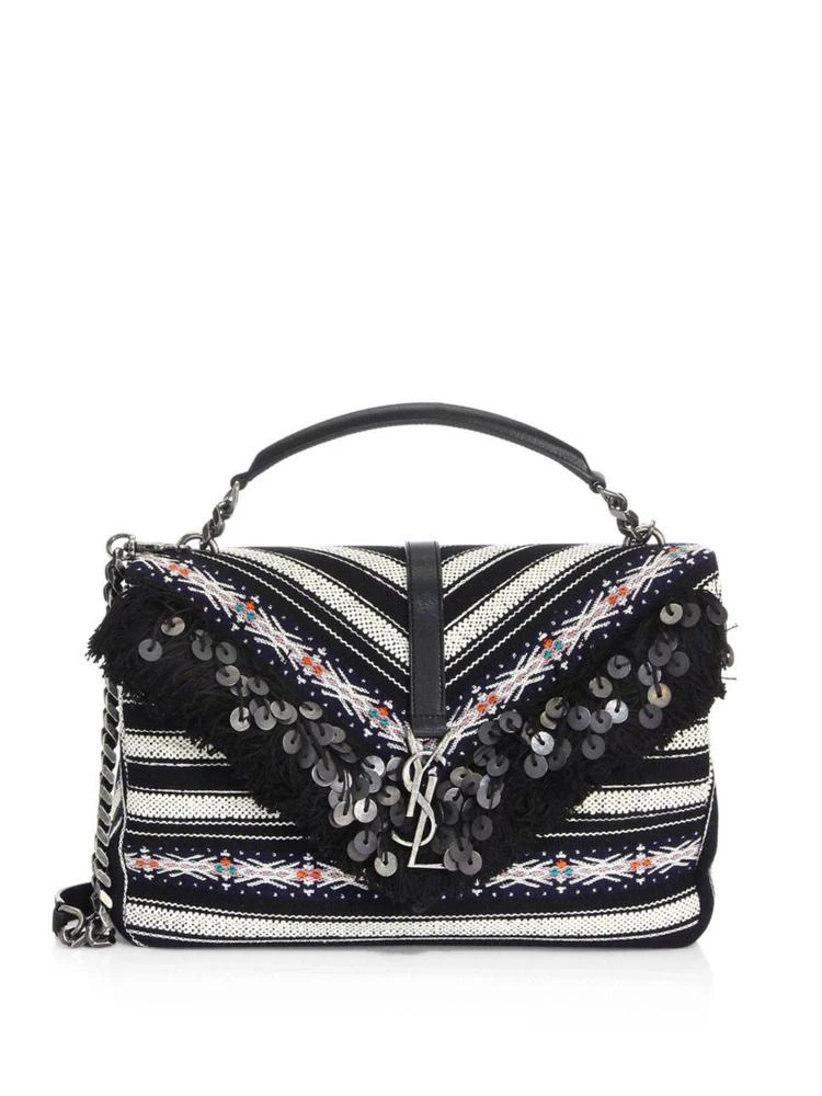 商品Yves Saint Laurent|Large Canvas College Bag,价格¥19408,第1张图片