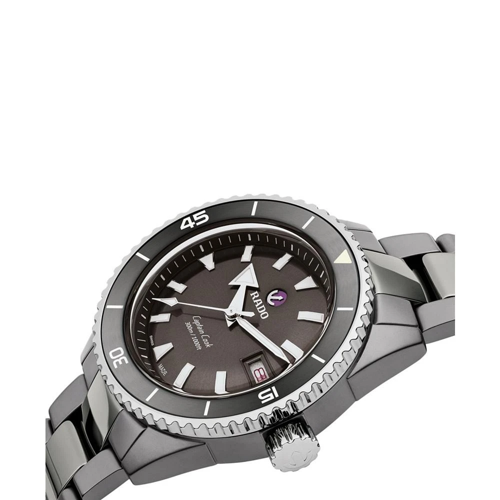 商品Rado|Men's Swiss Automatic Captain Cook Gray High Tech Ceramic Bracelet Watch 43mm,价格¥27672,第2张图片详细描述