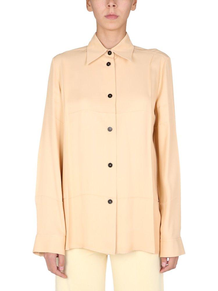 Jil Sander Pointed Collar Button-Up Shirt商品第1张图片规格展示