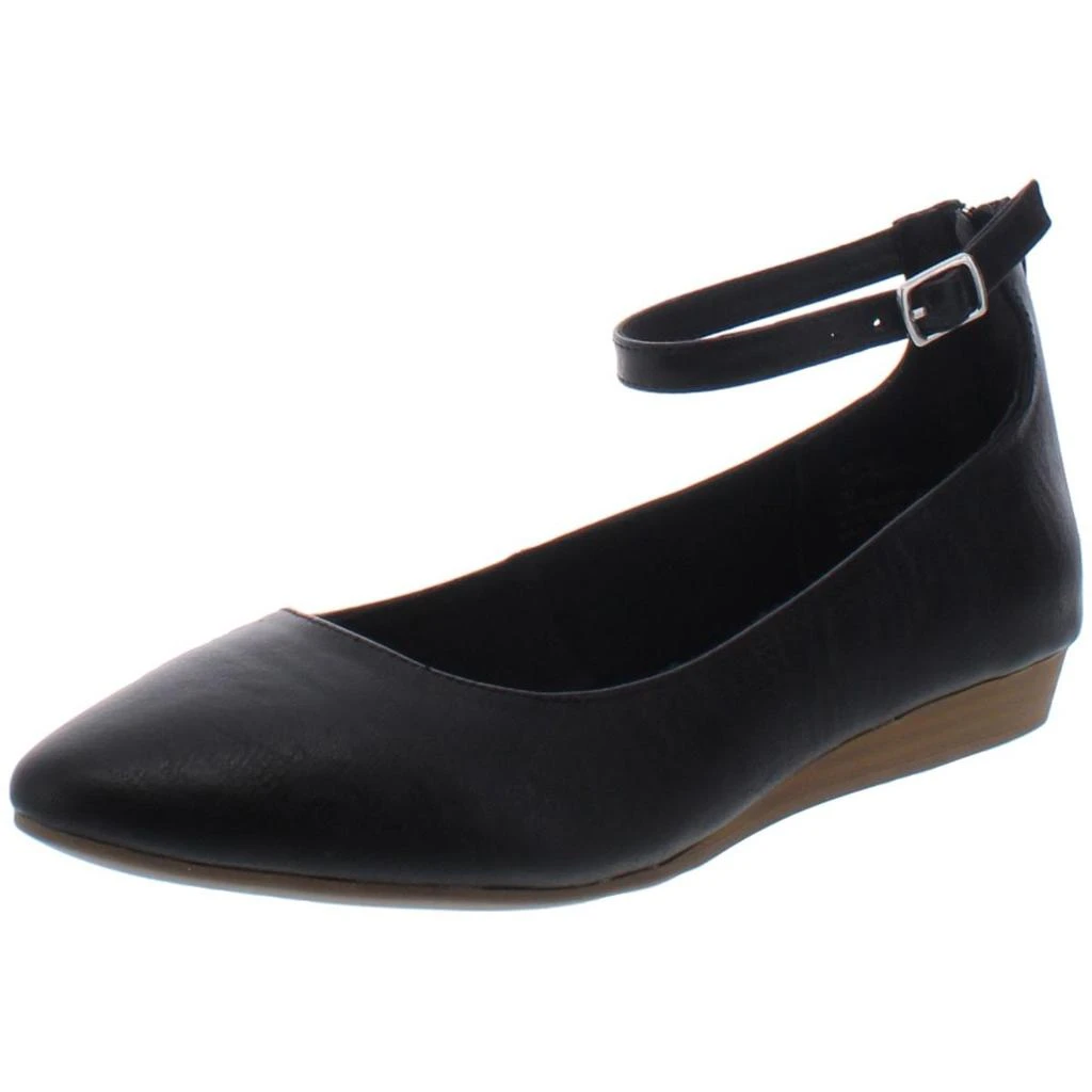 商品American Rag|American Rag Womens Jolie Faux Leather Ankle Strap Flats,价格¥54,第2张图片详细描述