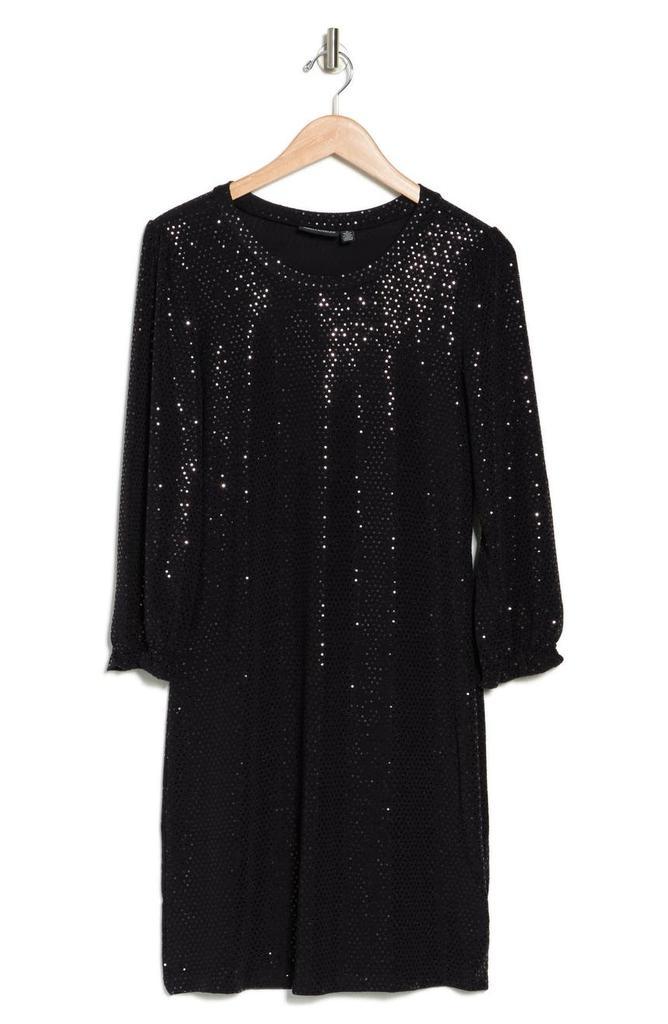 商品Nina Leonard|Glitter Metallic Trapeze Dress,价格¥258,第5张图片详细描述