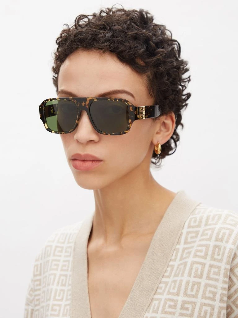 商品Givenchy|Flat-top acetate sunglasses,价格¥1856,第2张图片详细描述