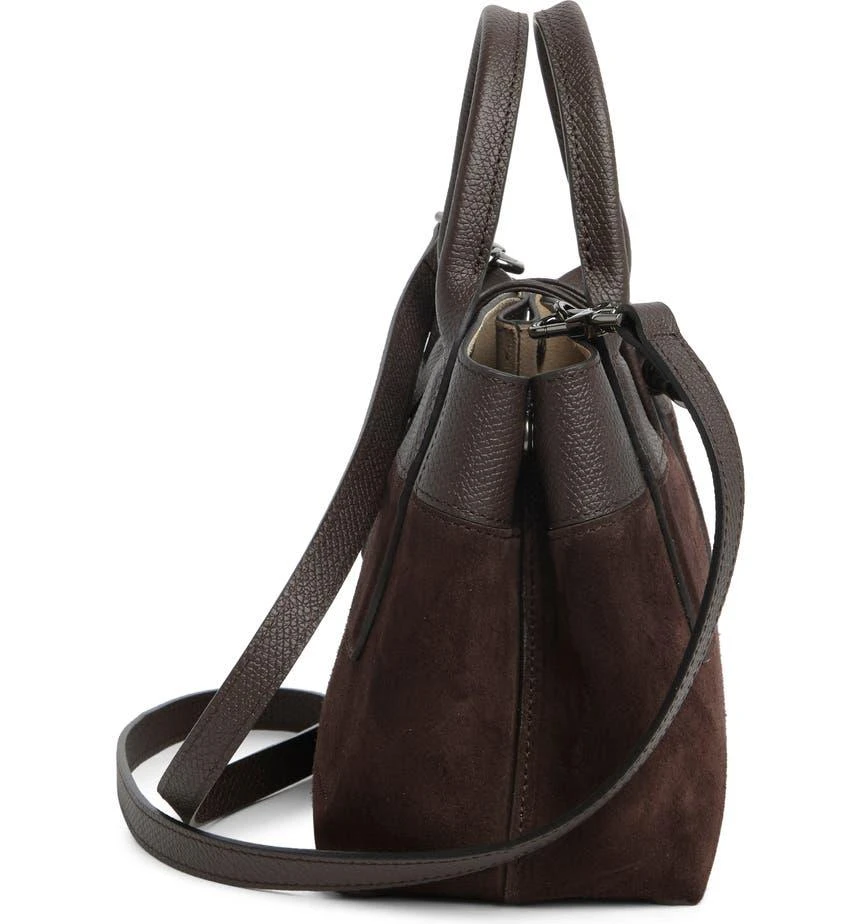 商品Longchamp|Toggle Button Mixed Leather Satchel,价格¥2627,第4张图片详细描述