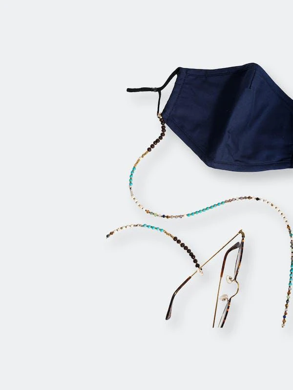 商品Saachi Style|Hand-Beaded Convertible Mask Chain,价格¥317,第1张图片