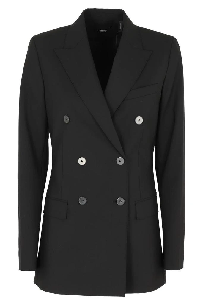 商品Theory|Theory Double-Breasted Tailored Blazer,价格¥2032,第1张图片