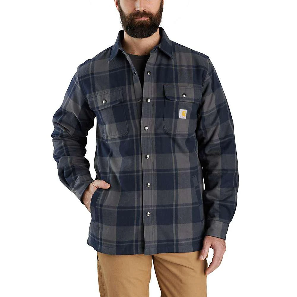 商品Carhartt|Carhartt Men's Relaxed Fit Flannel Sherpa-Lined Shirt Jac,价格¥742,第5张图片详细描述