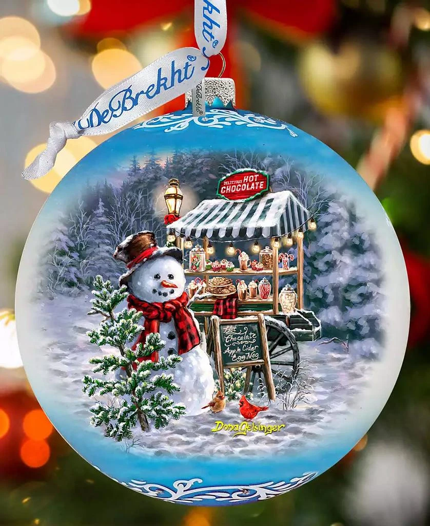 商品Designocracy|Hot Cocoa Magic - Frosty Fun Lg Holiday Glass Collectible Ornament D. Gelsinger,价格¥1713,第5张图片详细描述