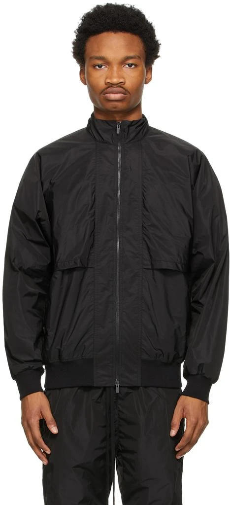 商品Fear of god|Black Nylon Track Jacket,价格¥2912,第1张图片