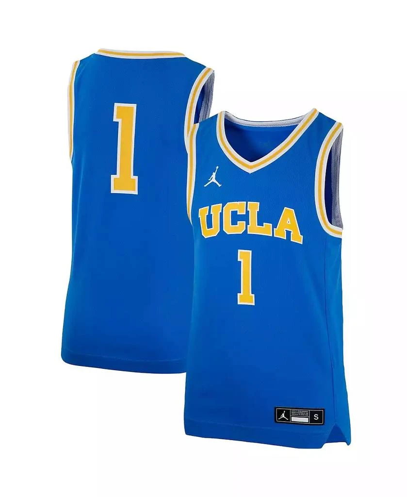 商品Jordan|Big Boys 1 Blue UCLA Bruins Team Replica Basketball Jersey,价格¥360,第1张图片