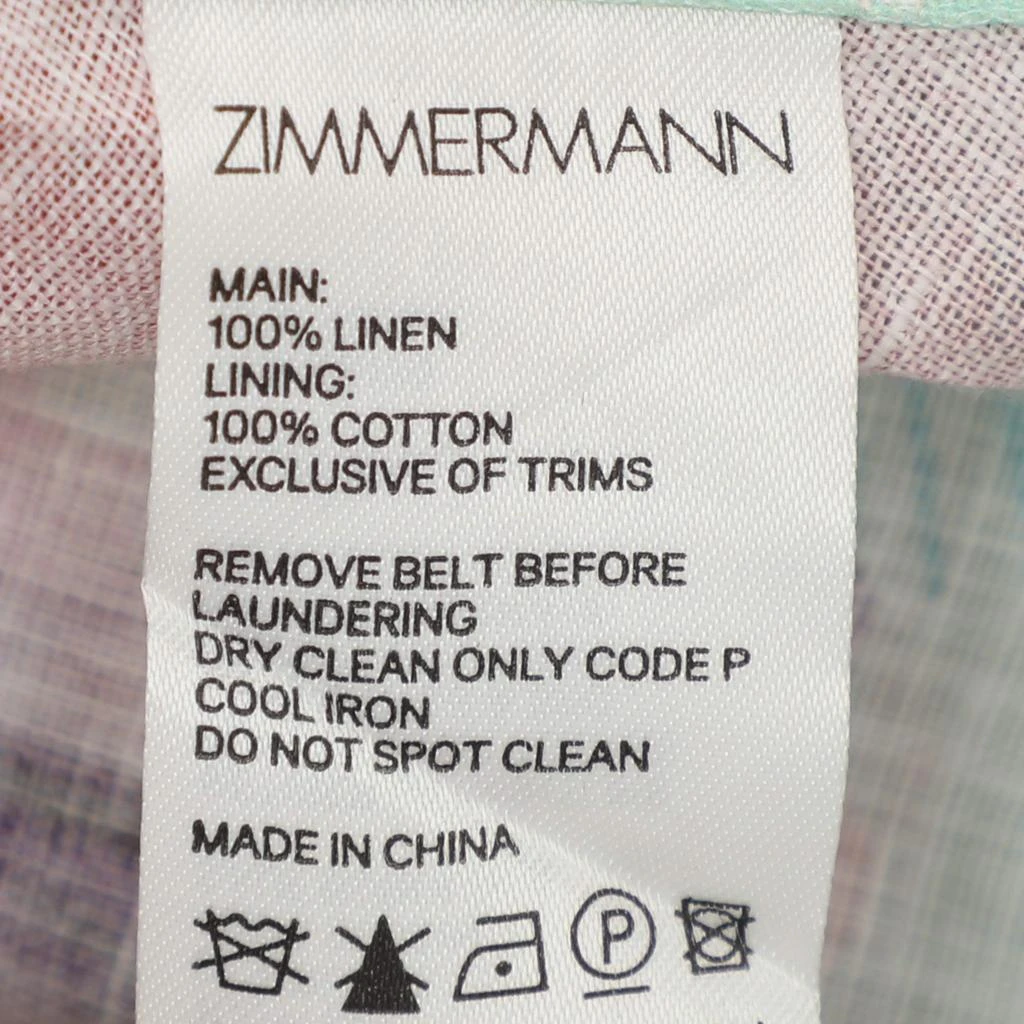 商品[二手商品] Zimmermann|Zimmermann Multicolor Lenin Print Jude Buttoned Mini Dress XS,价格¥3282,第5张图片详细描述