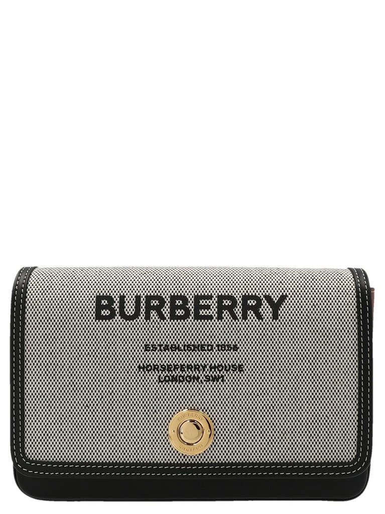 商品Burberry|Burberry Logo Printed Foldover Crossbody Bag,价格¥3599,第1张图片