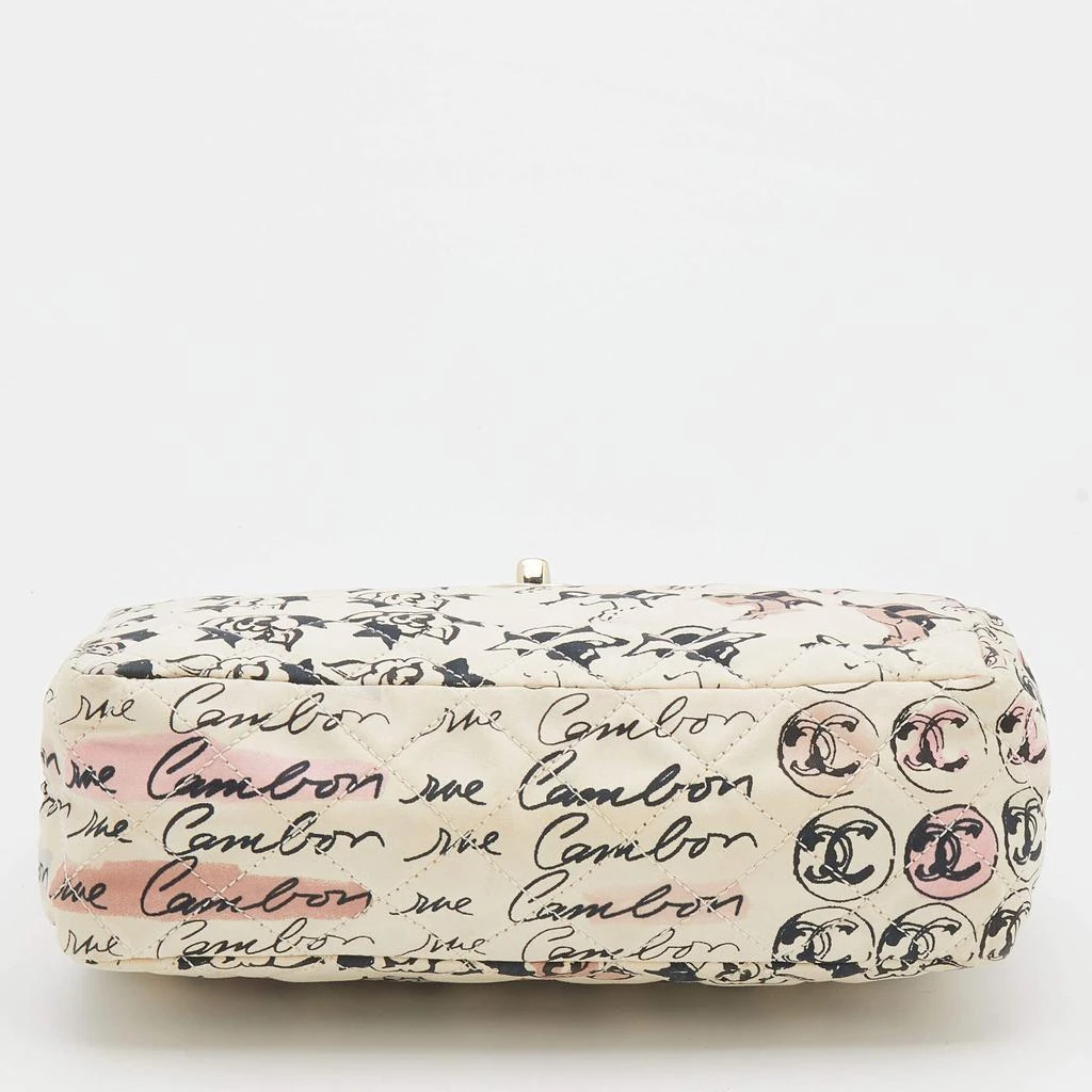 Chanel Cream Coco Graffiti Cambon Quilted Fabric CC  Shoulder Bag 商品