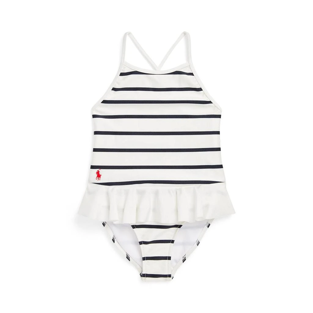 商品Ralph Lauren|Striped Stretch One-Piece Swimsuit (Little Kids),价格¥326,第1张图片