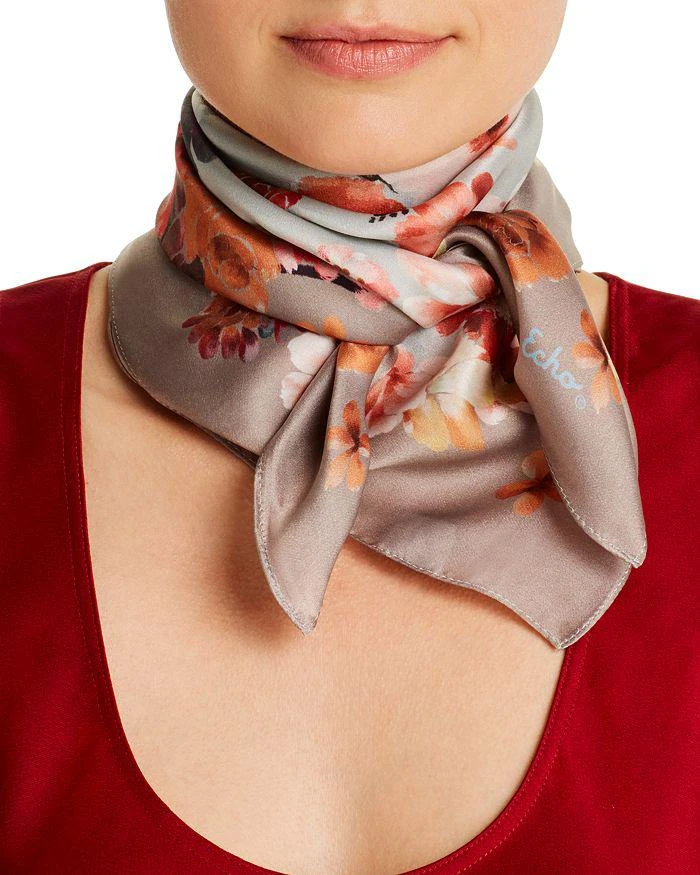 商品Echo Design|Painted Floral Print Silk Scarf,价格¥410,第1张图片