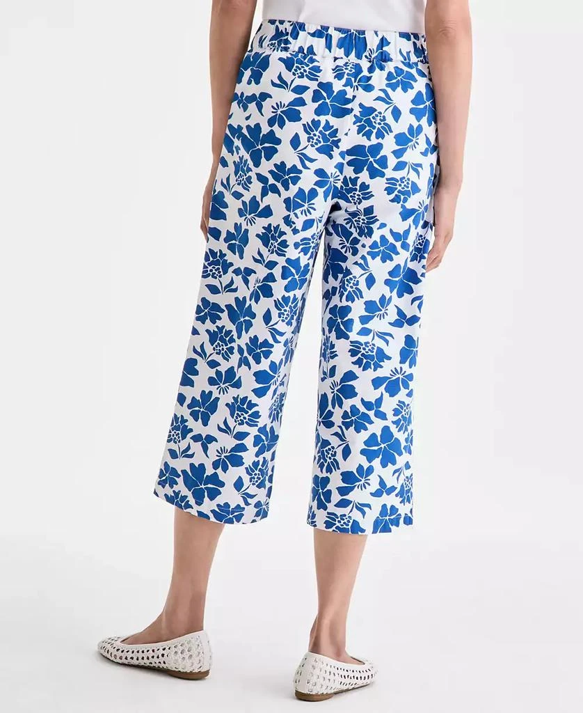 商品Style & Co|Women's Printed Cotton Pull-On Cropped Pants, Exclusively at Macy's,价格¥123,第4张图片详细描述