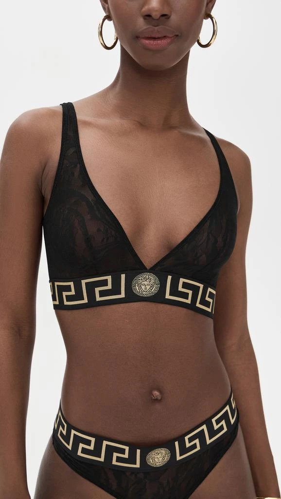 商品Versace|Bra Tulle Barocco Jacquard + Iconic Elastic Bralette,价格¥1880,第1张图片