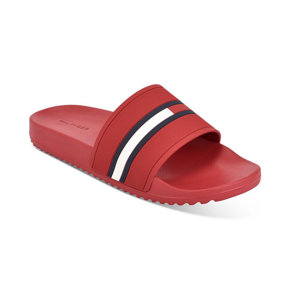 商品Tommy Hilfiger|Men's Redder Pool Slide Sandals,价格¥300,第1张图片