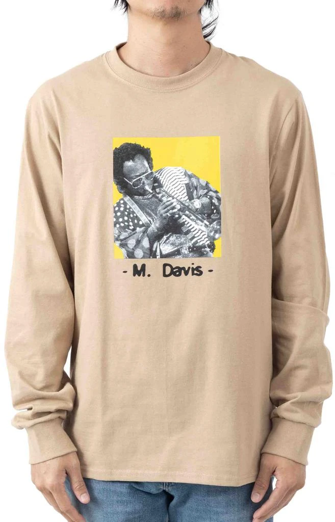 商品HUF|At Filmore L/S Shirt - Sand ,价格¥105,第1张图片