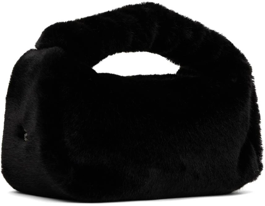 商品Alexander Wang|Black Small Faux-Fur Scrunchie Bag,价格¥1727,第2张图片详细描述