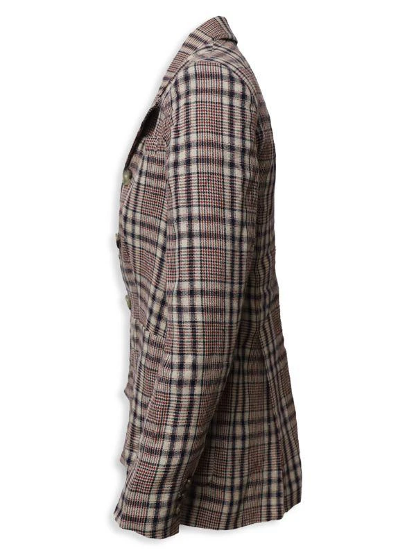 商品[二手商品] Isabel Marant|Isabel Marant Etoile Double Breasted Blazer In Multicolor Linen,价格¥1994,第3张图片详细描述
