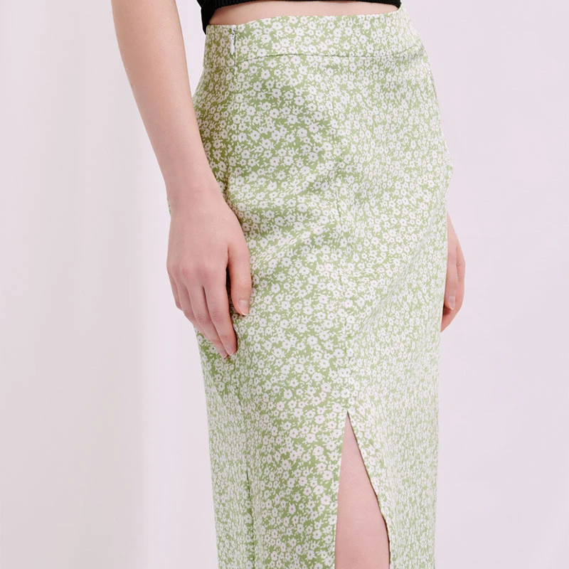 Annabell 半裙 - 薄荷绿印花  | Annabell Skirt - Mint Floral 商品
