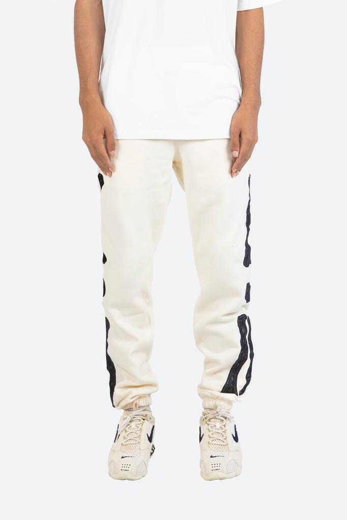 商品MNML|Skeleton Sweatpants - Off White,价格¥205,第1张图片