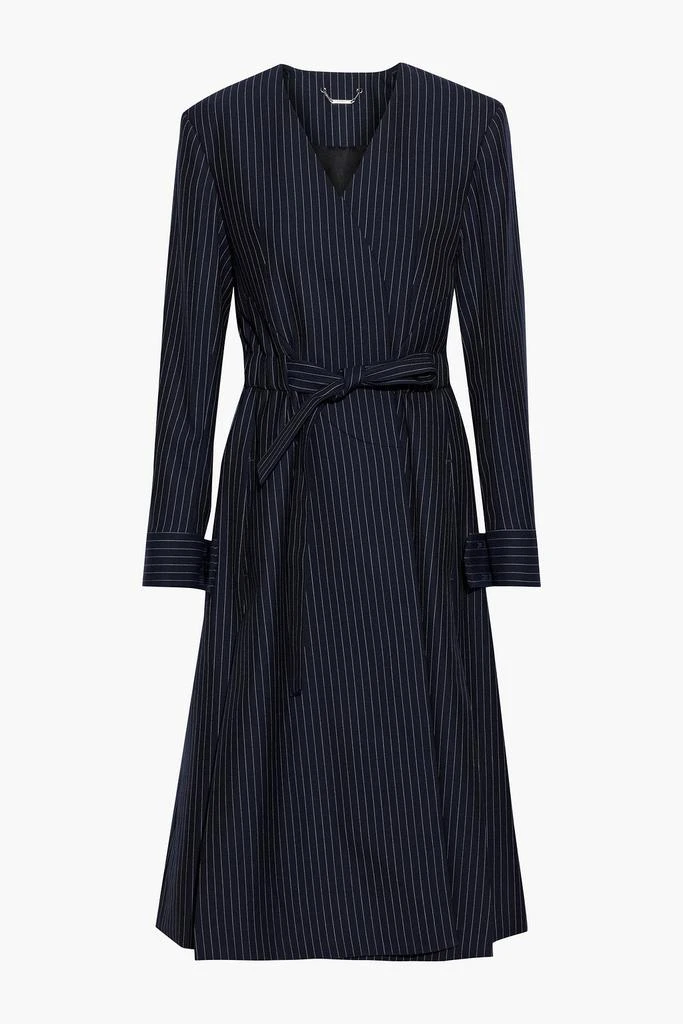 商品Chloé|Belted pinstriped grain de poudre wool coat,价格¥6684,第3张图片详细描述