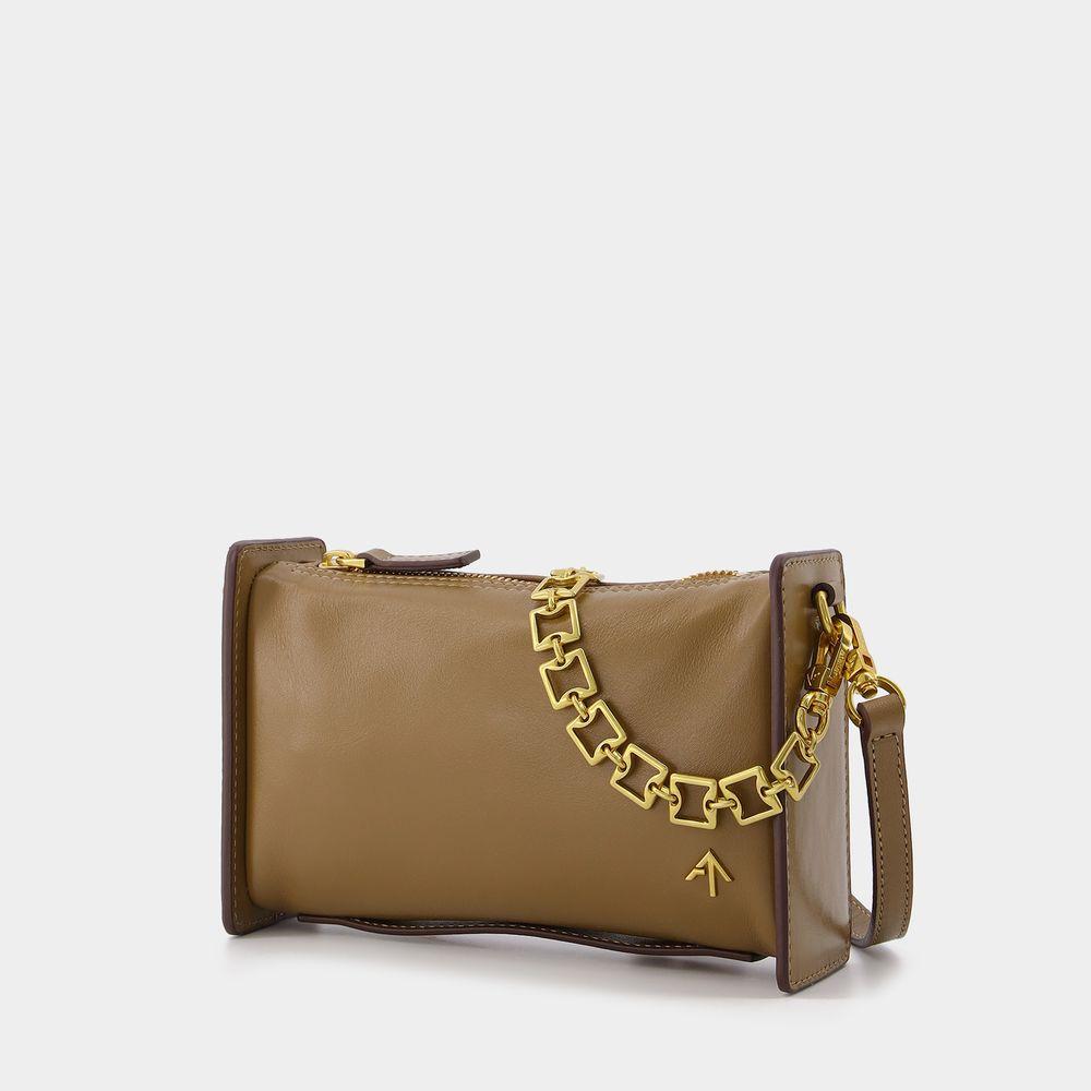 Mini Carmen Bag in Brown Leather商品第2张图片规格展示