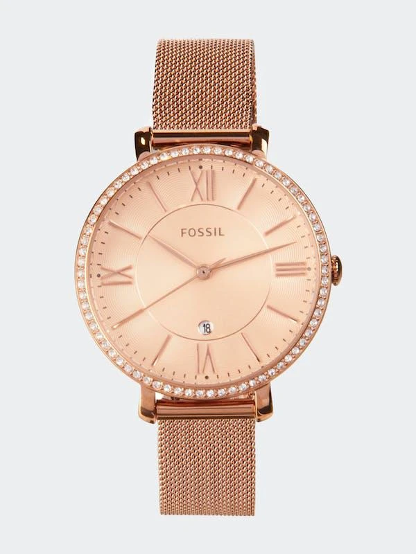 商品Fossil|Womens Jacqueline ES4620 Stainless-Steel Japanese Quartz Dress Watch,价格¥729,第1张图片