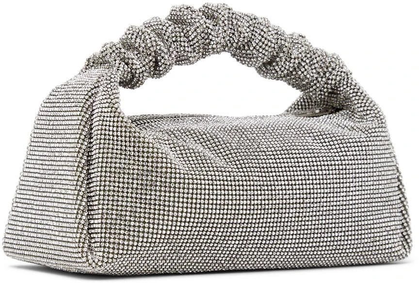 商品Alexander Wang|Silver Mini Scrunchie Top Handle Bag,价格¥8265,第3张图片详细描述