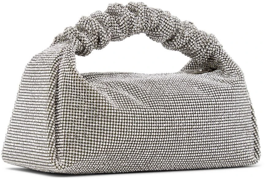 商品Alexander Wang|Silver Mini Scrunchie Top Handle Bag,价格¥8670,第3张图片详细描述