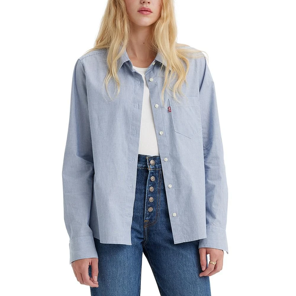 商品Levi's|Women's Hemming Cotton Patch-Pocket Shirt,价格¥303,第1张图片