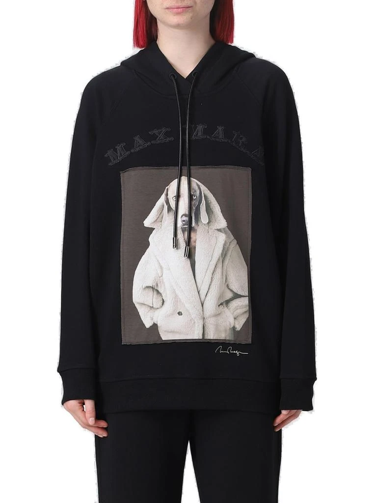 商品Max Mara|Max Mara Logo Detailed Drawstring Hoodie,价格¥1945,第3张图片详细描述