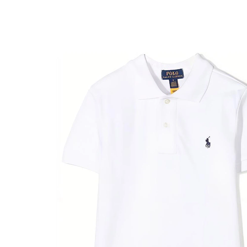 商品[国内直发] Ralph Lauren|Logo刺绣透气纯色短袖T恤 白色 儿童款,价格¥501,第8张图片详细描述