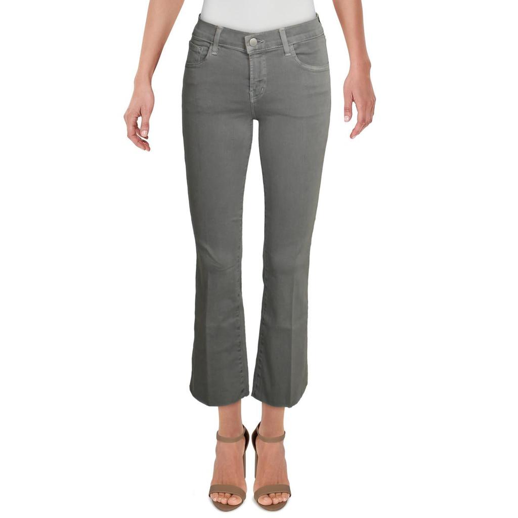 J Brand Womens Selena Cropped Mid-Rise Bootcut Jeans商品第1张图片规格展示