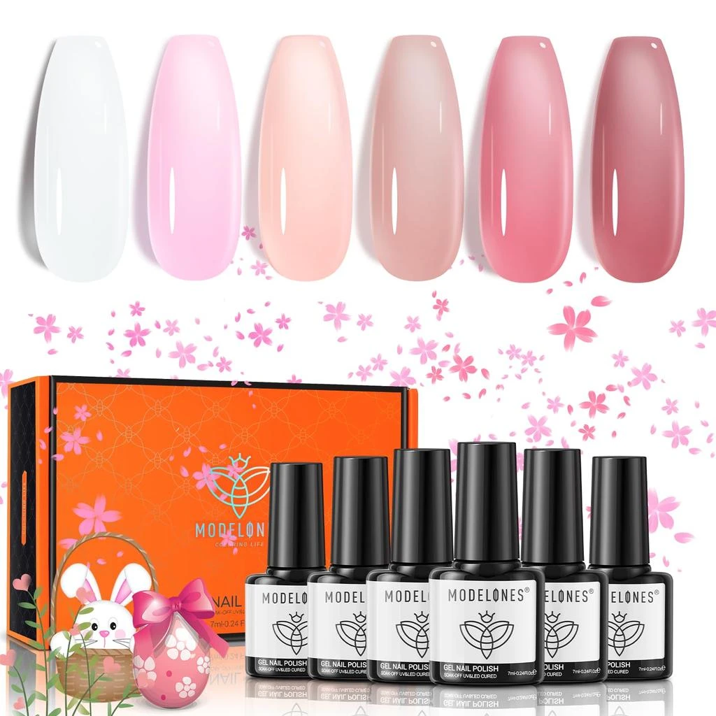 6 Shades Gel Nail Polish Set Collection 商品