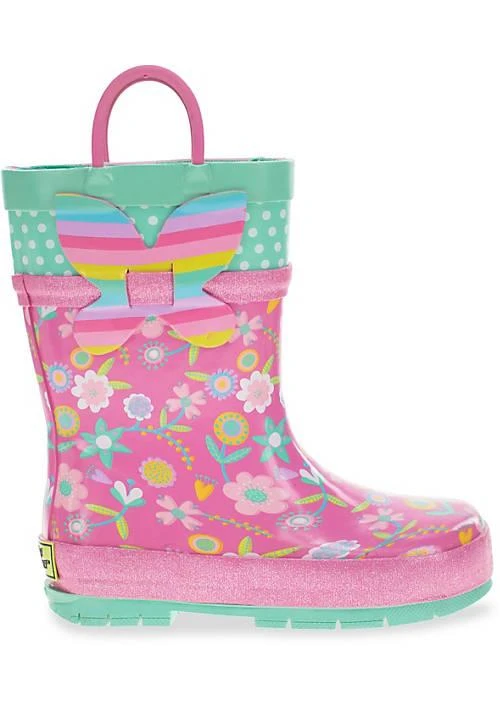 商品Western Chief|Toddler/Youth Girl's Flutter Rain Boot,价格¥332,第1张图片详细描述