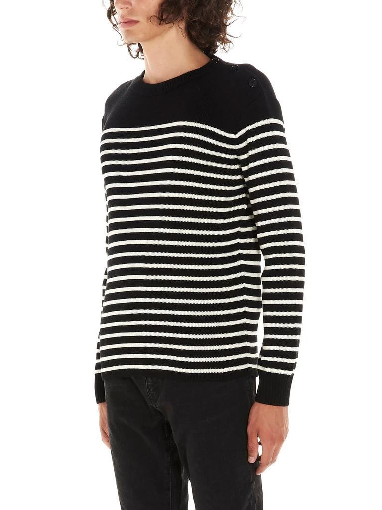 商品Yves Saint Laurent|Saint Laurent Striped Crewneck Jumper,价格¥3114,第5张图片详细描述