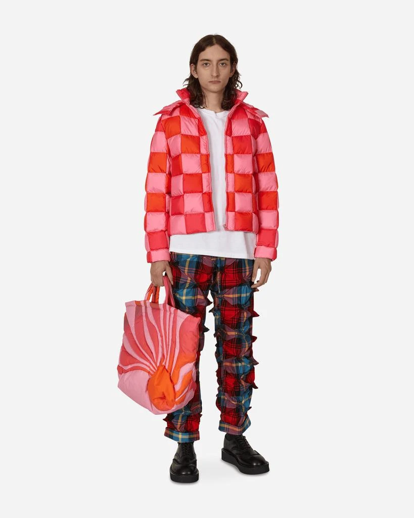 商品ERL|Gradient Checker Hooded Puffer Jacket Pink,价格¥3218,第4张图片详细描述